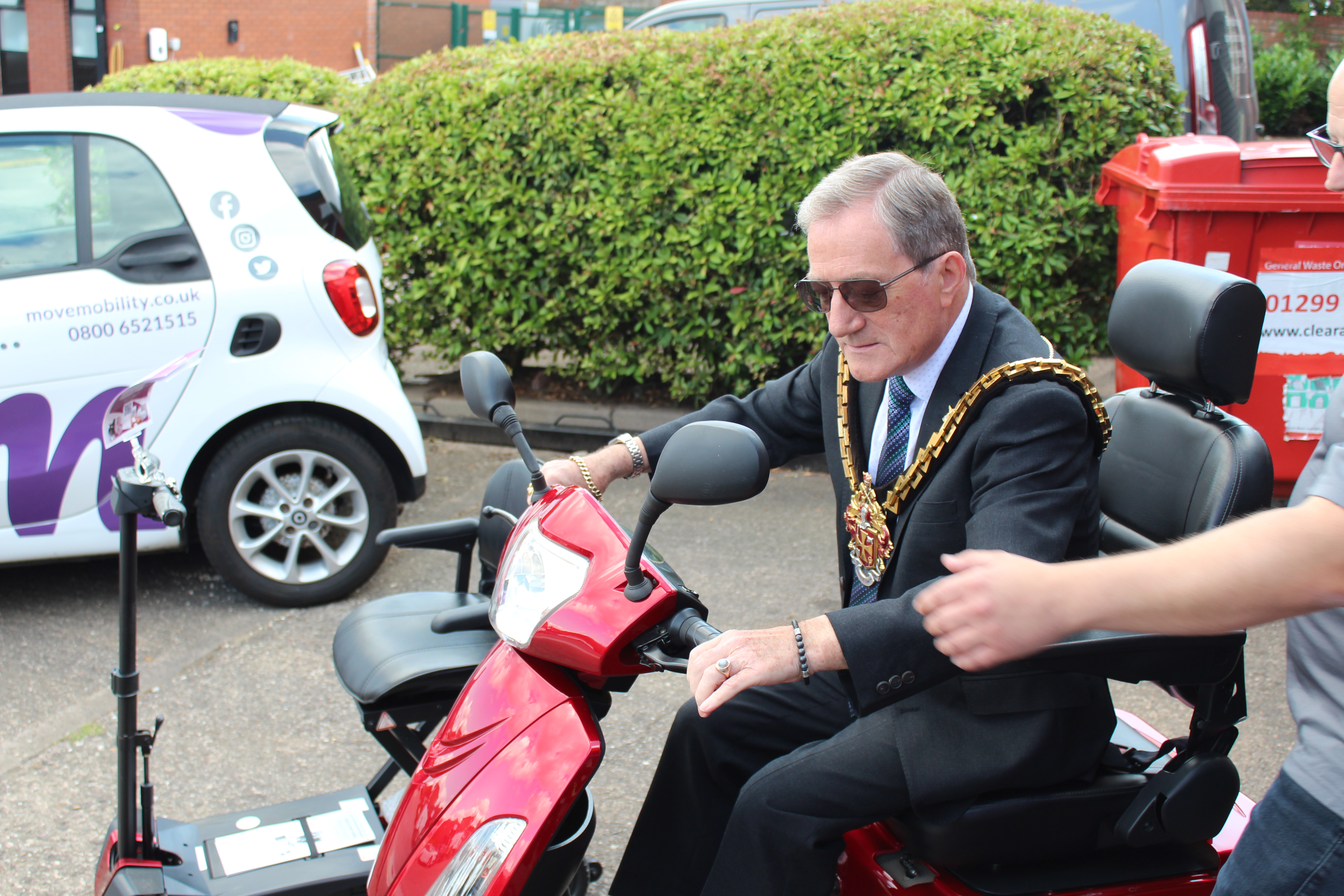 Mayor revs up for opening of new mobility store in Wolverhampton